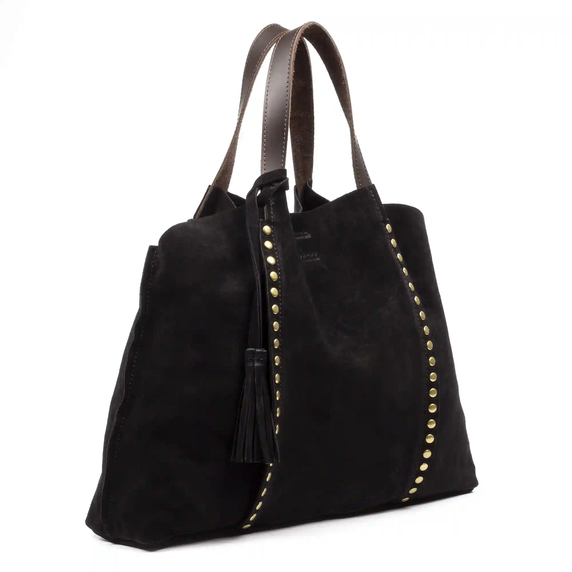 Firenze artegiani Airola Bolso Shopper mujer. Tejido Gamuza sin acabado Última moda