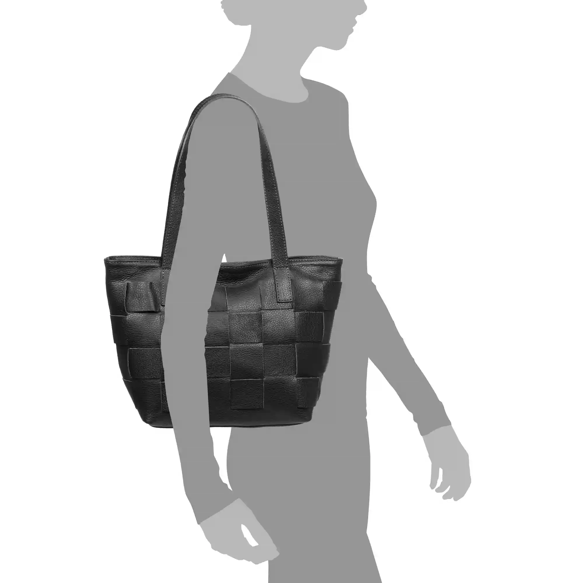 Firenze artegiani Agnone Bolso Shopper Mujer. Piel Auténtica acabado Dollaro Descuento por venta flash
