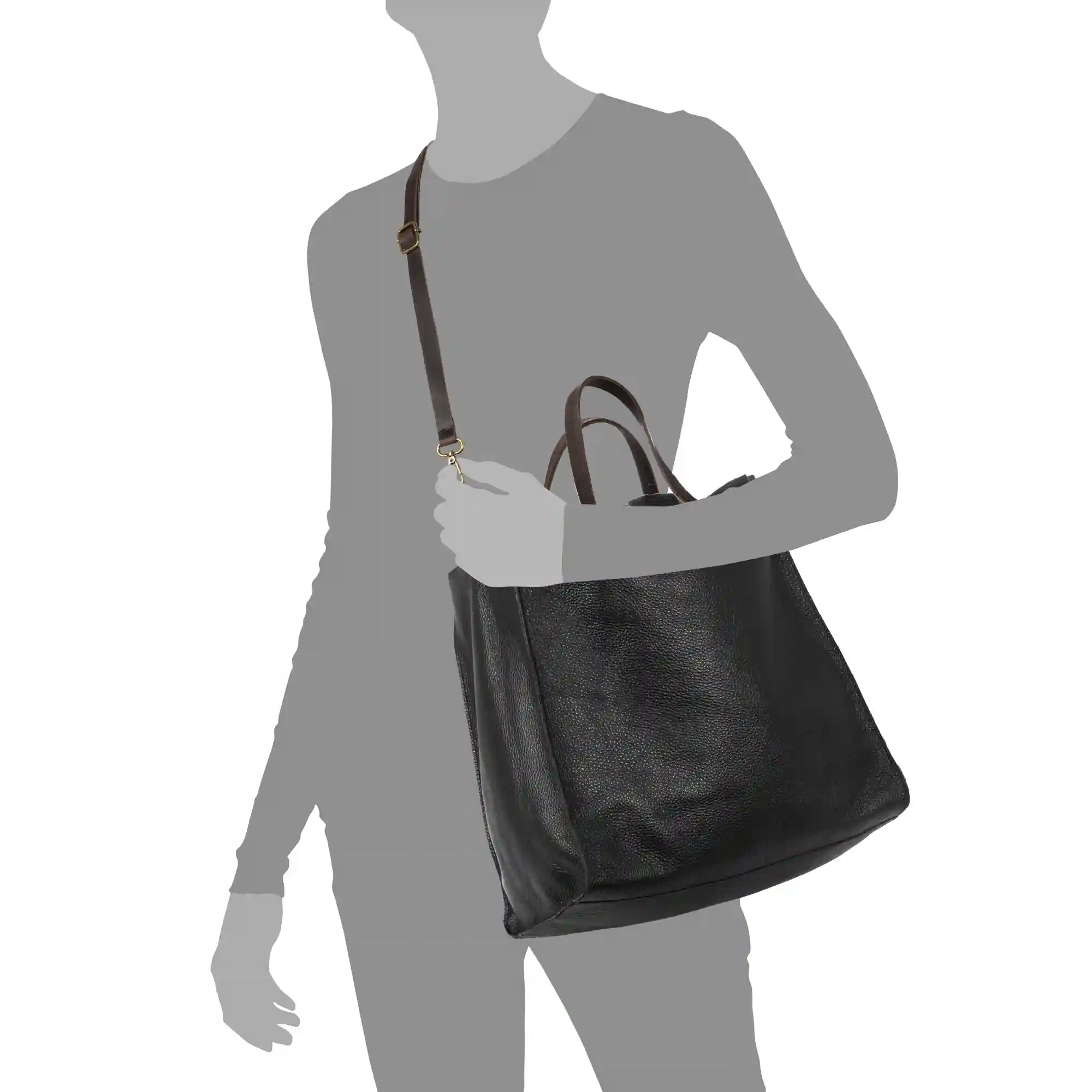 Firenze artegiani Bianca Bolso Shopper Mujer.Piel auténtica Dollaro Grandes ahorros
