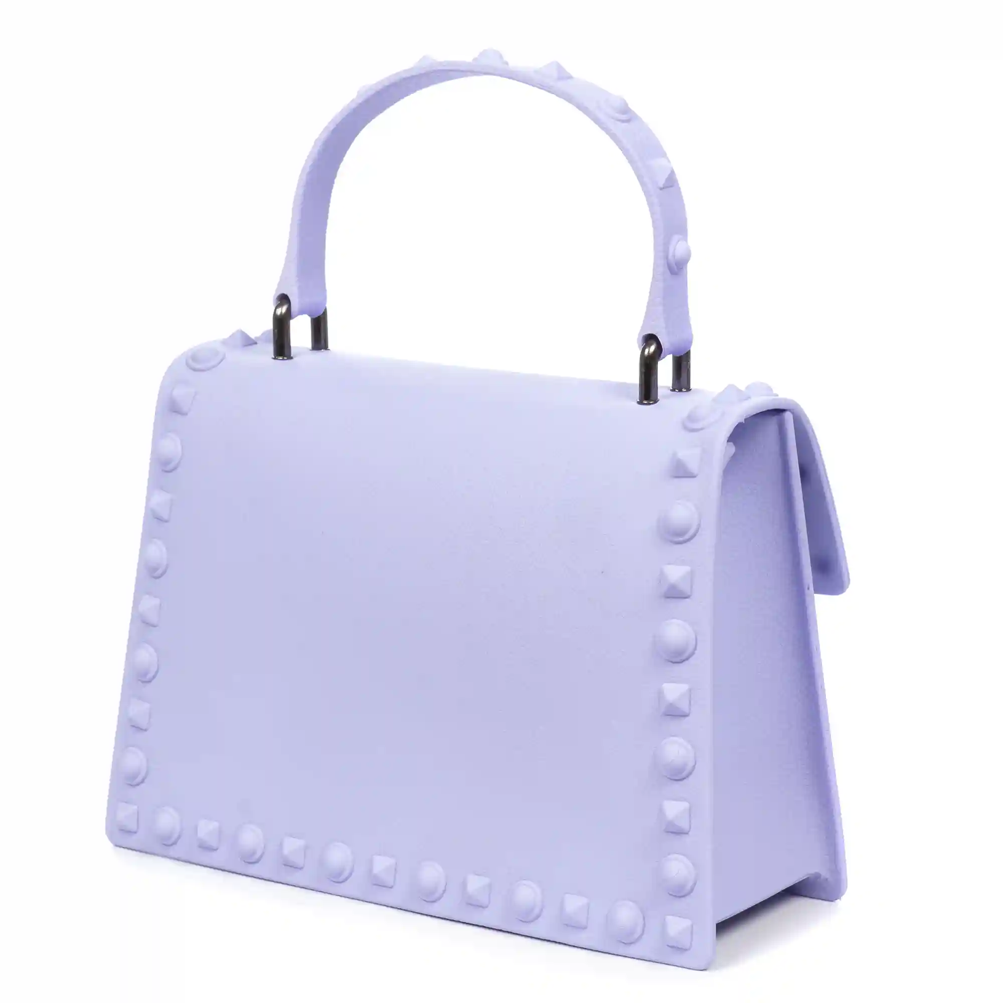 Firenze artegiani Villamaina bolso tote mini de pvc con grabado tachuelas. Cierre diseño esxclusivo En línea