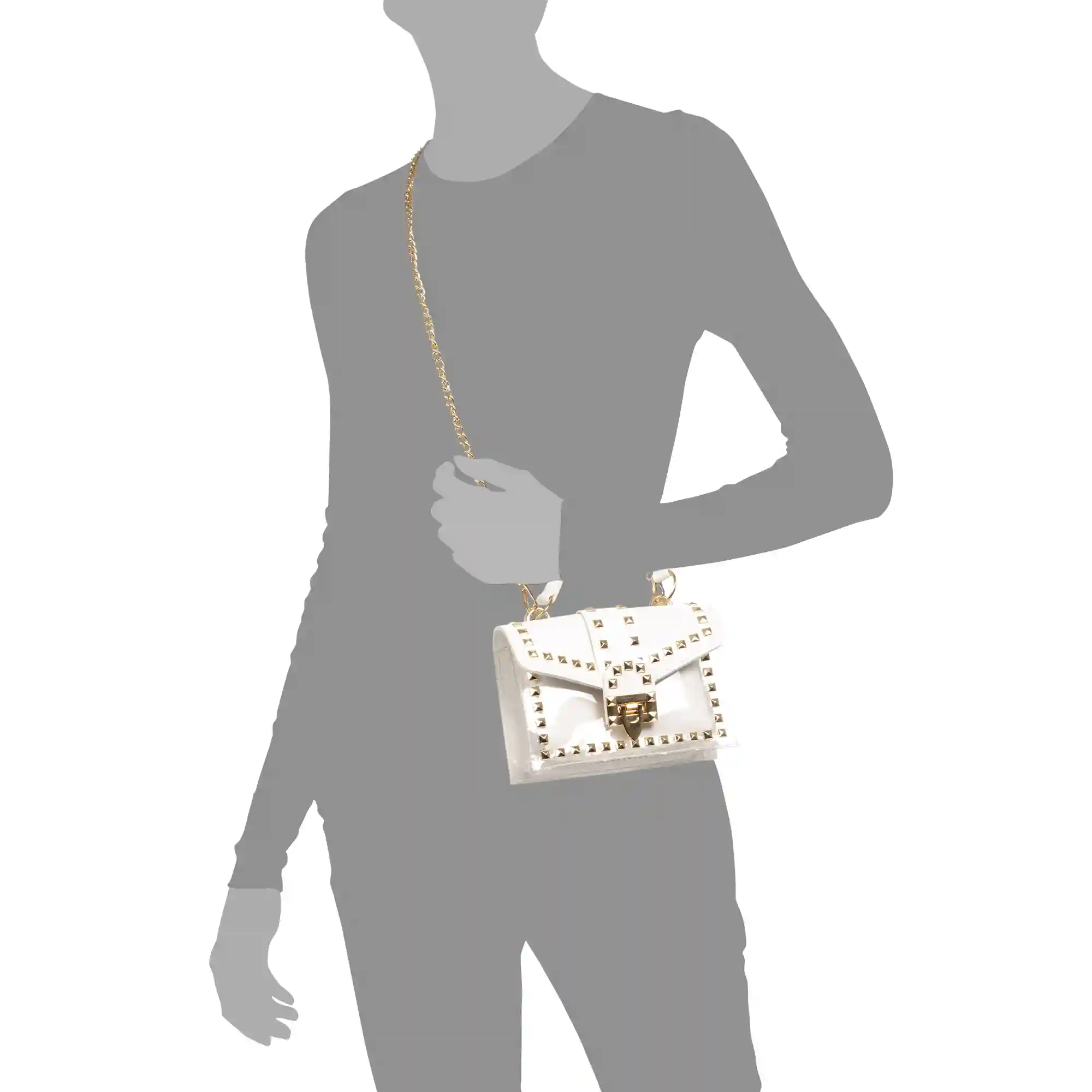 Firenze artegiani Zelbio bolso bandolera tote mini de PVC transparente y piel sintética Gran oferta