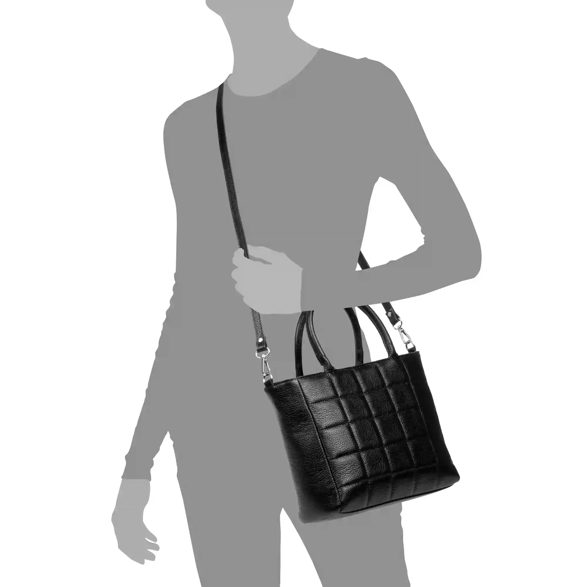 Firenze artegiani Albizzate bolso tote de mujer. Piel auténtica acabado Dollaro acolchado Rebajas online