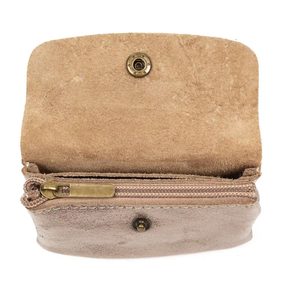 Firenze artegiani Alpignano monedero mujer. Piel auténtica Gamuza lacada brillante Oferta especial