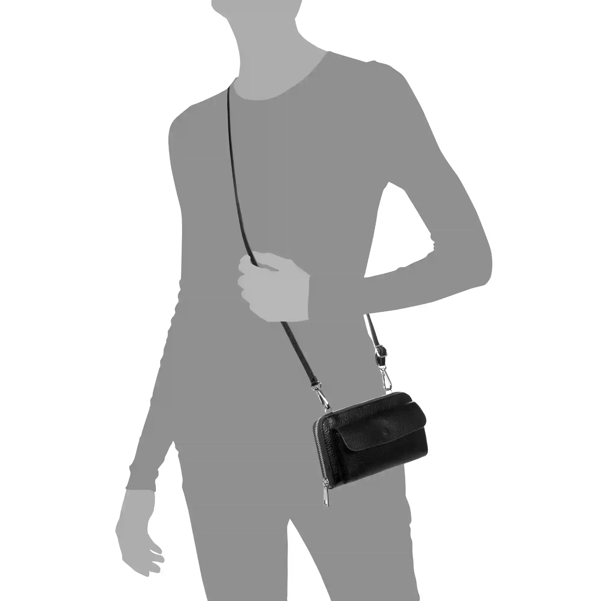 Firenze artegiani Acceglio cartera Mujer.Piel auténtica Dollaro Envío gratis