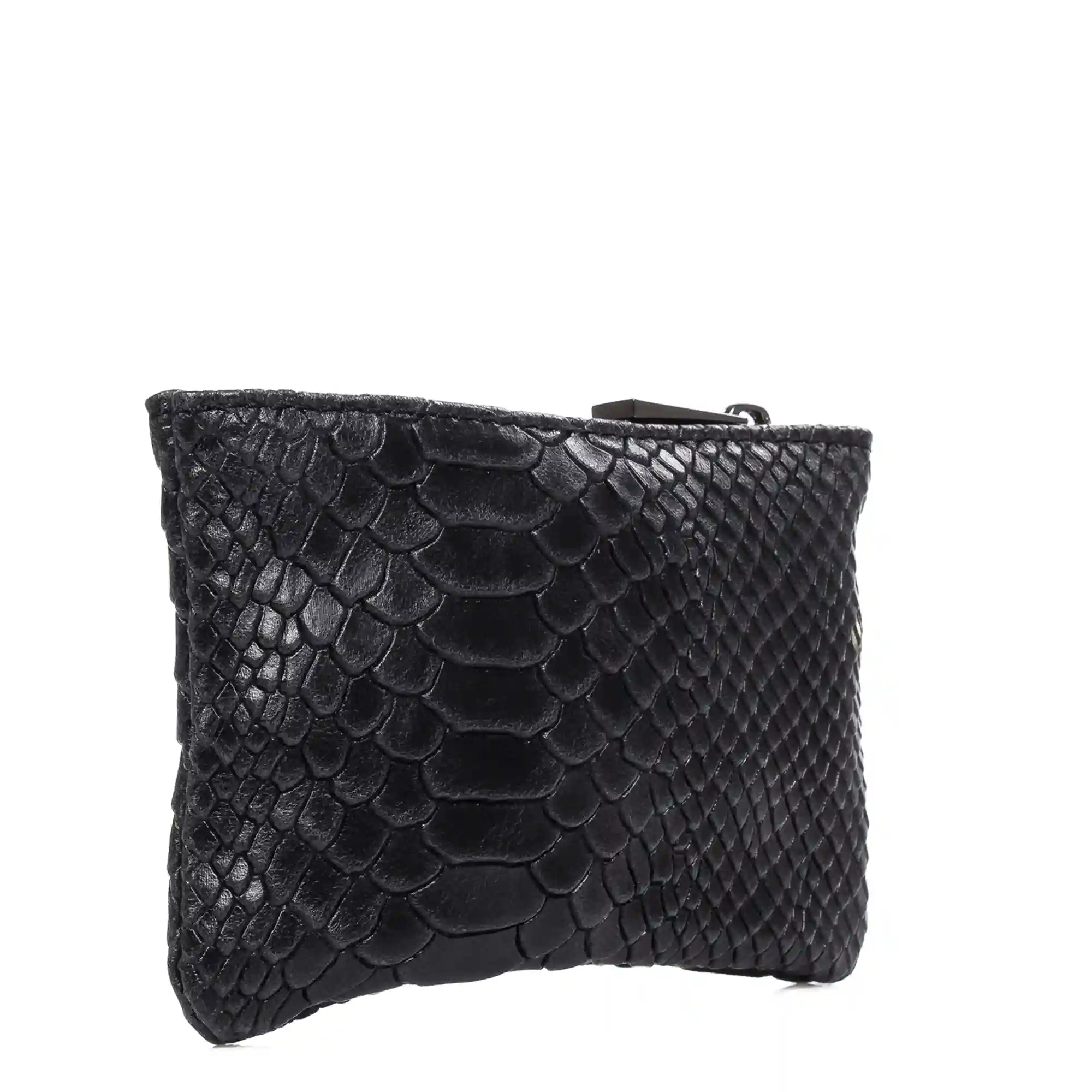 Firenze artegiani Seconda Cartera Mujer Mujer.Piel auténtica Gamuza Grabado Serpiente Promoción por tiempo limitado