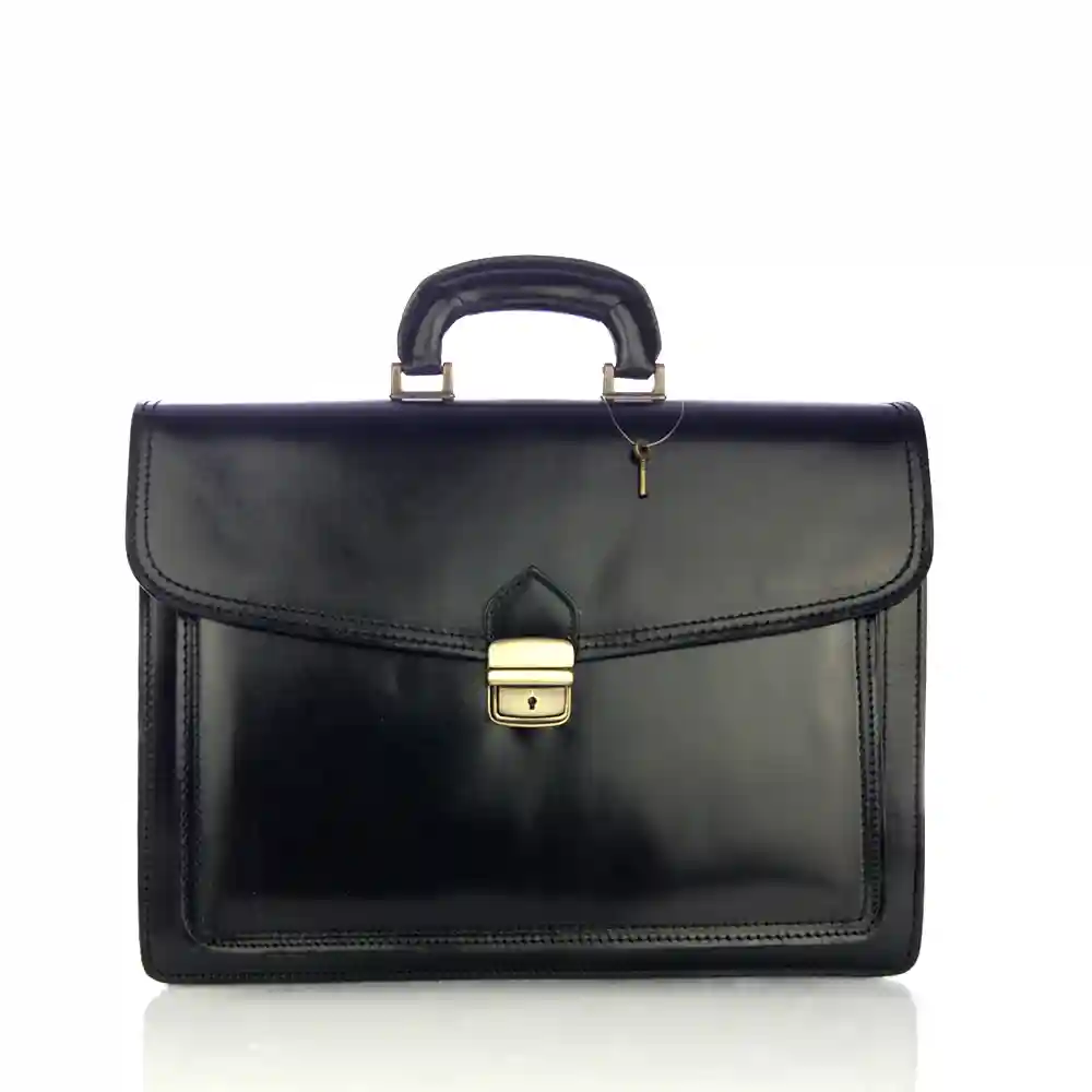 Firenze artegiani Parma Maletin Unisex.Piel auténtica Vaqueta Tienda de fábrica