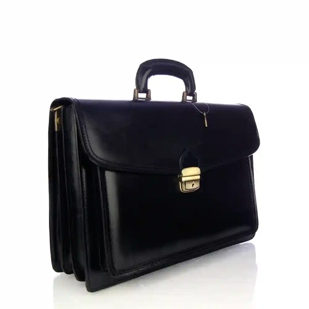 Firenze artegiani Parma Maletin Unisex.Piel auténtica Vaqueta Tienda de fábrica