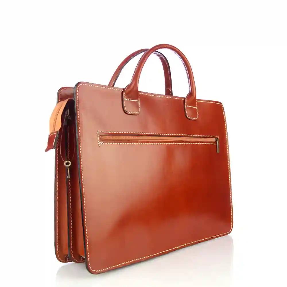 Firenze artegiani Paratico Maletin Unisex.Piel auténtica Vaqueta Ahorra y exporta