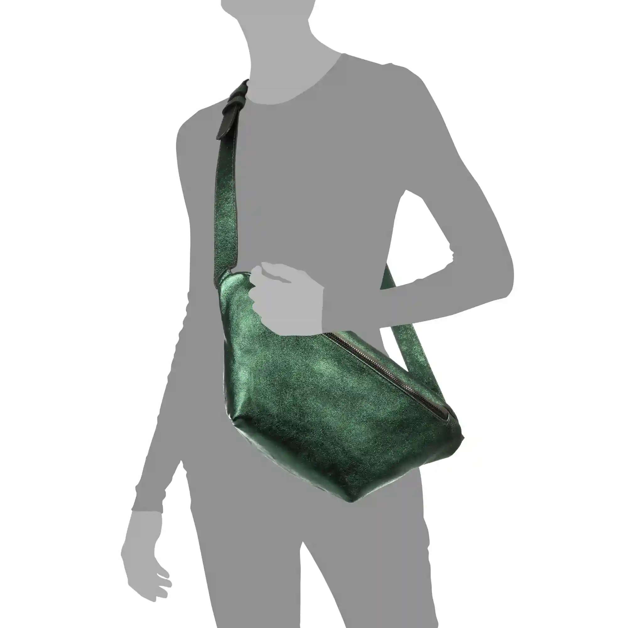 Firenze artegiani Altofonte riñonera de moda Unisex. Piel auténtica Gamuza lacada Descuento por venta flash