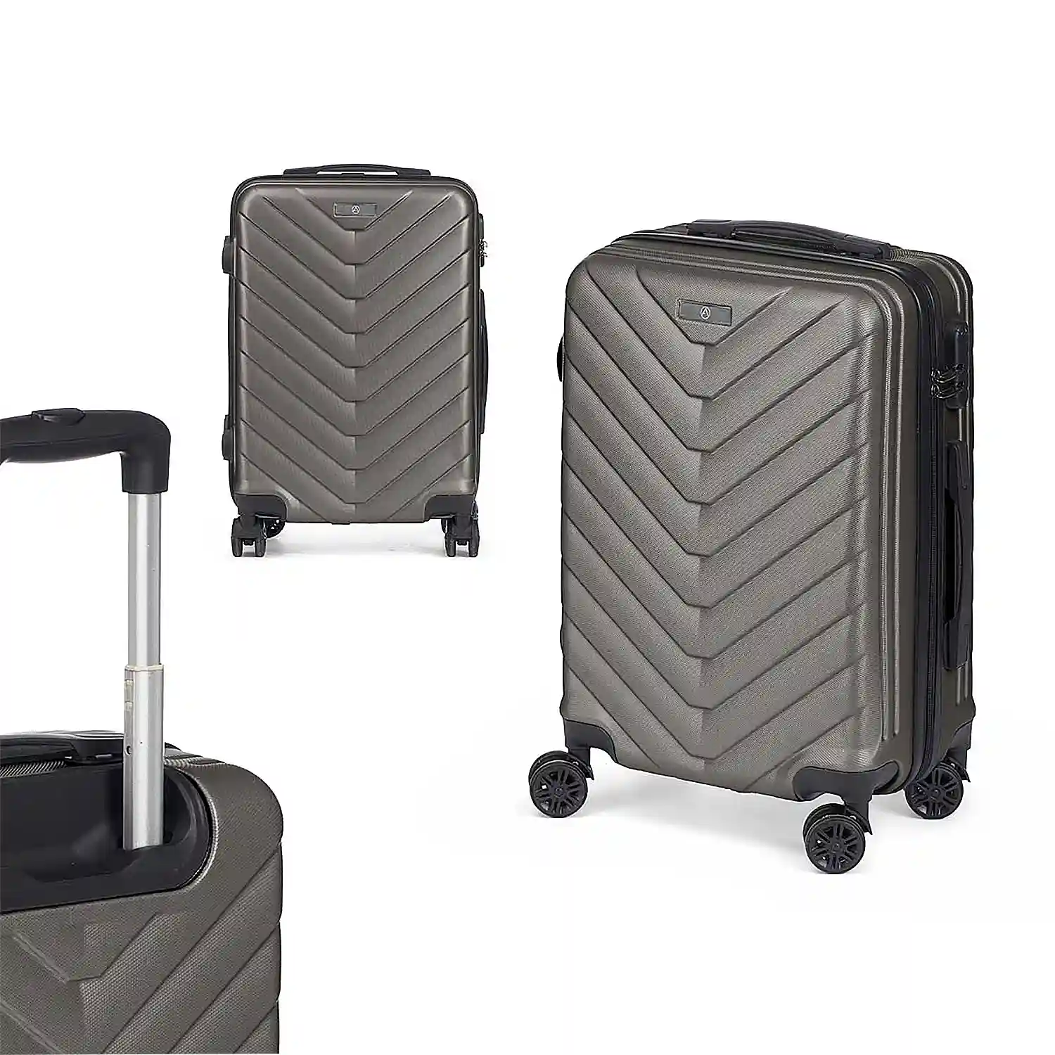 Firenze artegiani Maleta trolley de cabina en ABS ligera y resistente. Diseño escamas Ofertas