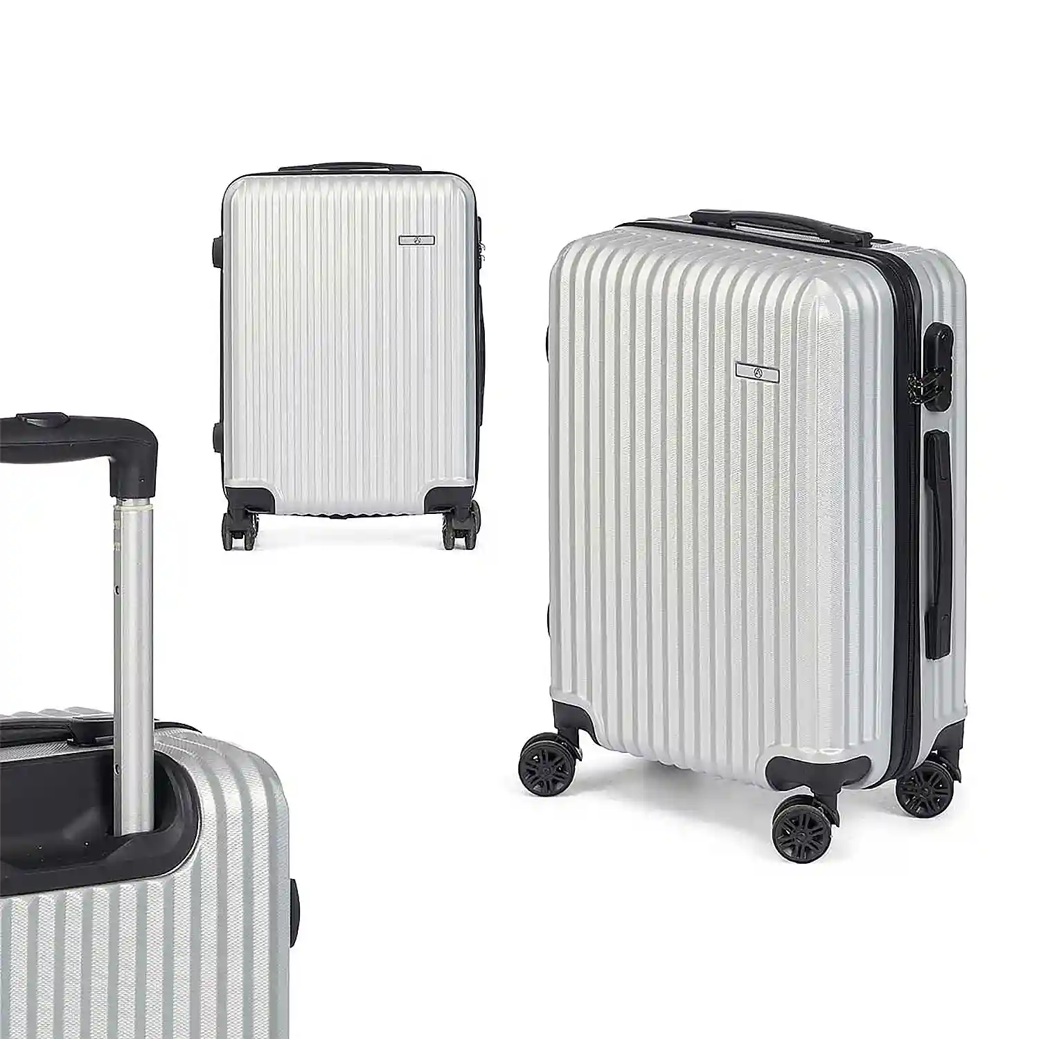 Firenze artegiani Maleta trolley de cabina en ABS ligera y resistente. Diseño listón Venta caliente