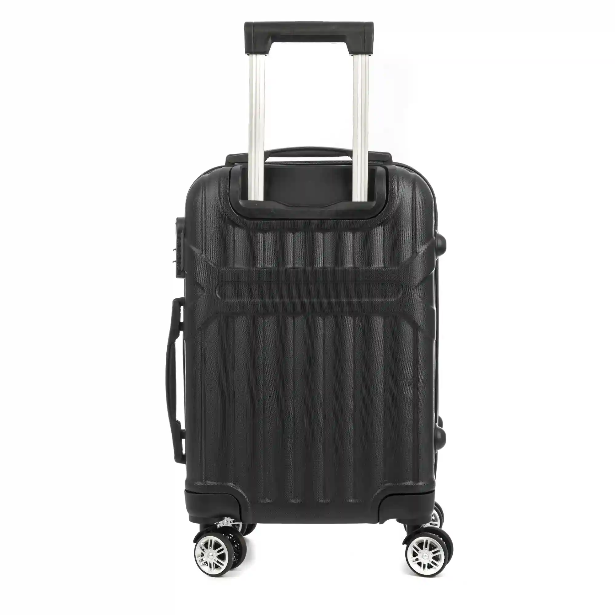 Firenze artegiani Maleta de cabina Trolley en material ligero de ABS de alta resistencia con esquinas reforzadas. Cerradura numérica y 4 ruedas dobles giratorias 360°. 55x36x21 cm Rebajas de fábrica