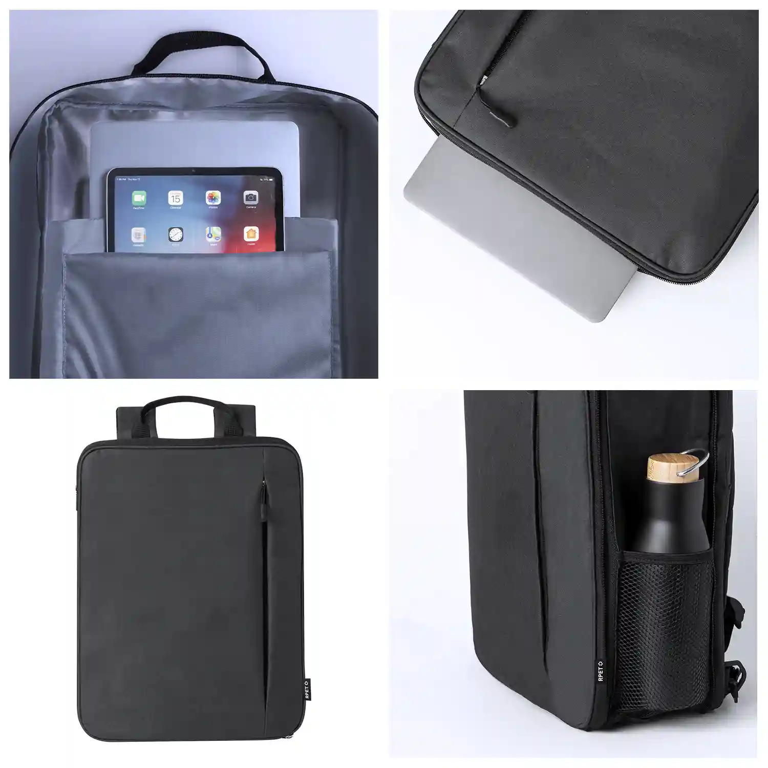 Firenze artegiani Mochila extensible Weiter porta laptop para tablet de 10 pulgadas y portátil de 15 pulgadas. Materiales reciclados Oferta especial