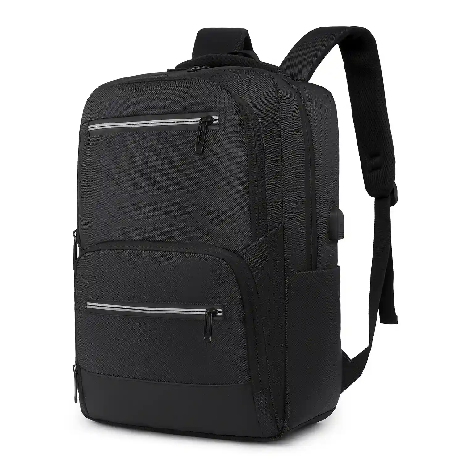 Firenze artegiani Mochila de viaje con gran resistencia impermeable y con conexión USB. Acolchada ventilada y con asa para trolley Solo hoy