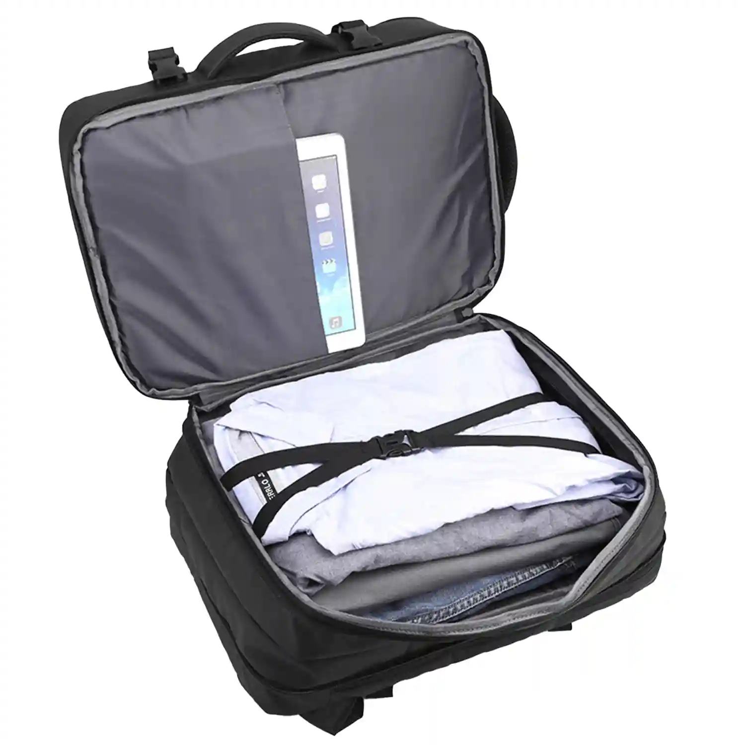 Firenze artegiani Mochila expandible viaje cabina de gran resistencia con multicompartimento y conexión USB Promoción trimestral