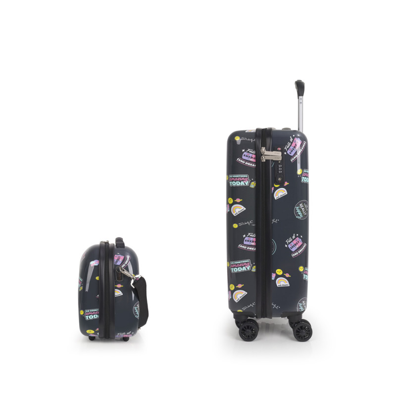 Gabol Juego de Maleta de Cabina y Neceser SMILE MR.WONDERFUL Descuento por venta flash
