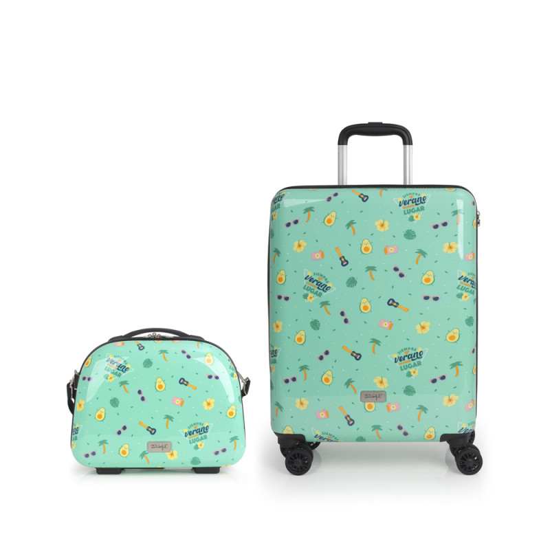 Gabol Juego de Maleta de Cabina y Neceser HAWAI MR. WONDERFUL Rebajas de fin de temporada