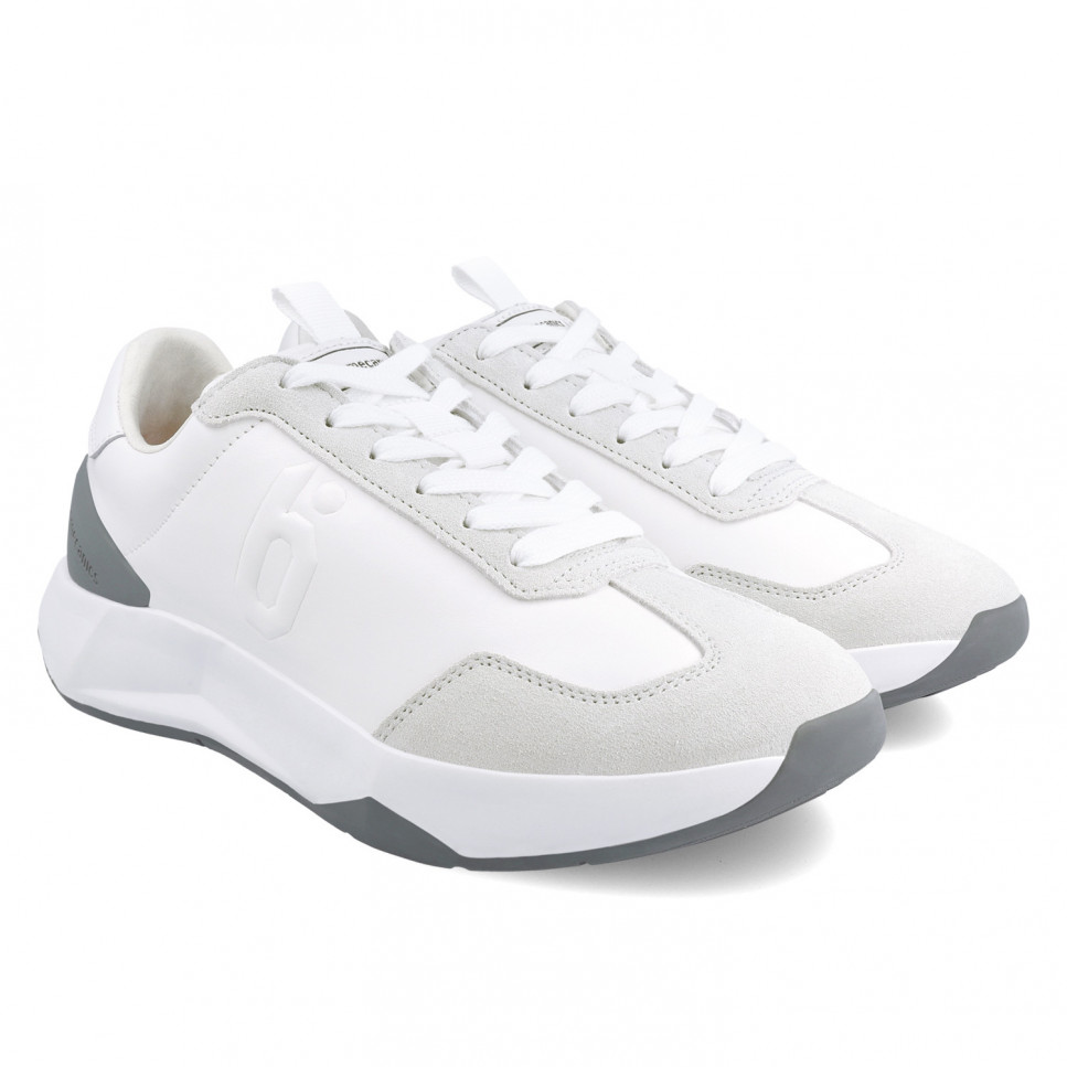 Garvalin Deportivos de piel blanca para mujer 24201-B800 Gran oferta