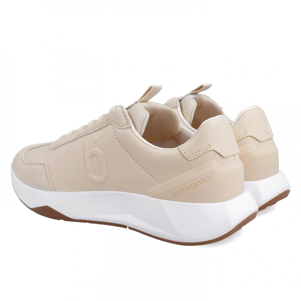 Garvalin Deportivo de piel beige para mujer 24201-A708 Rebajas baratas
