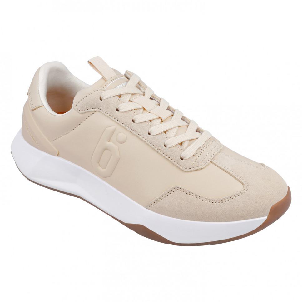 Garvalin Deportivo de piel beige para mujer 24201-A708 Rebajas baratas