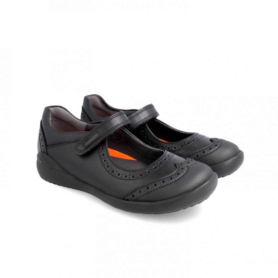Garvalin Zapatos colegiales negros para niña 191110-A054