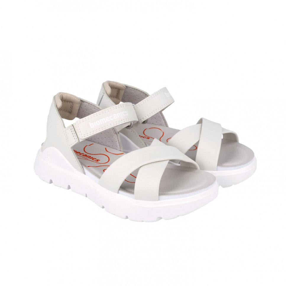 Garvalin Sandalias de tiras blancas para niña 242274-C