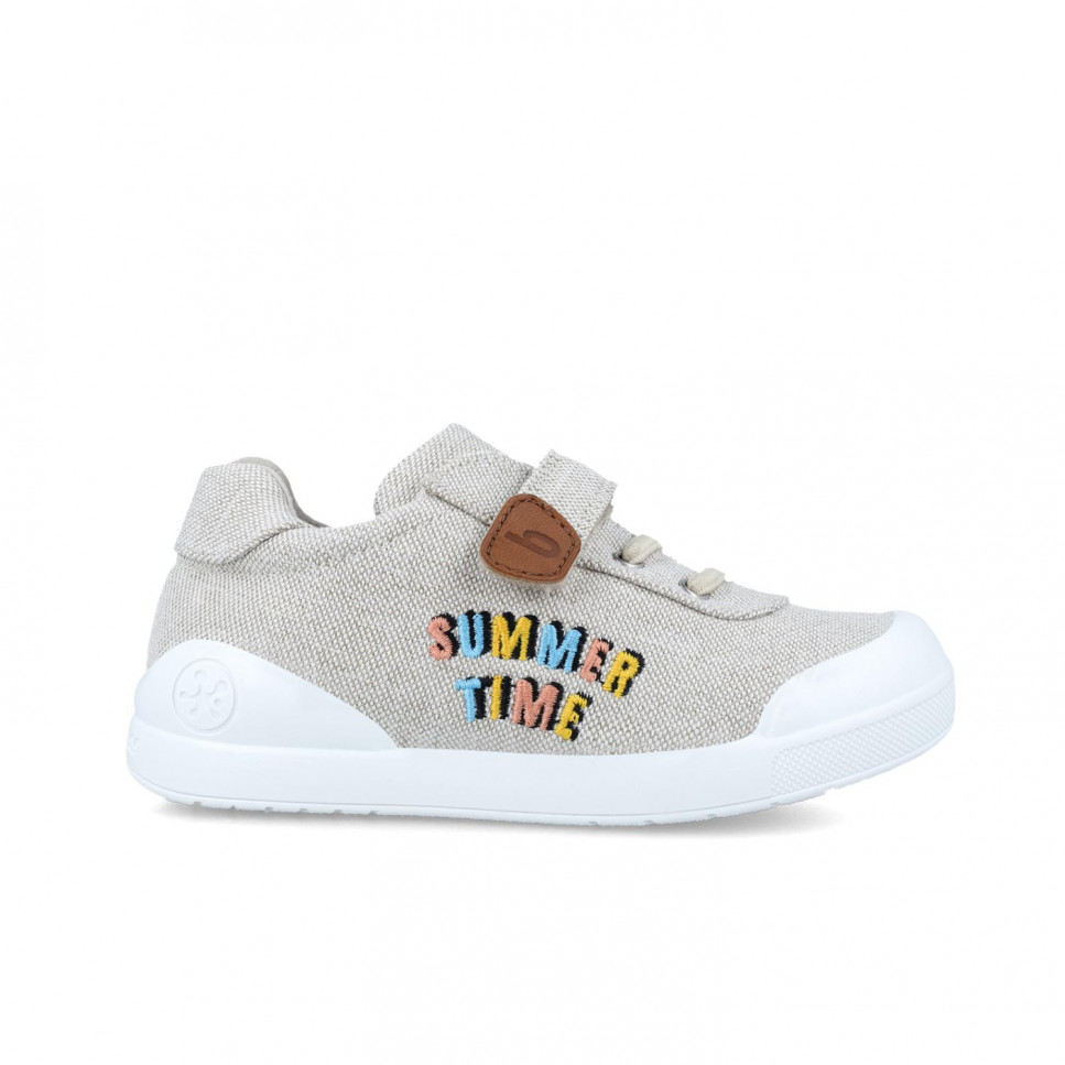 Garvalin Zapatillas de lona beige para niños 242295-B Descuento