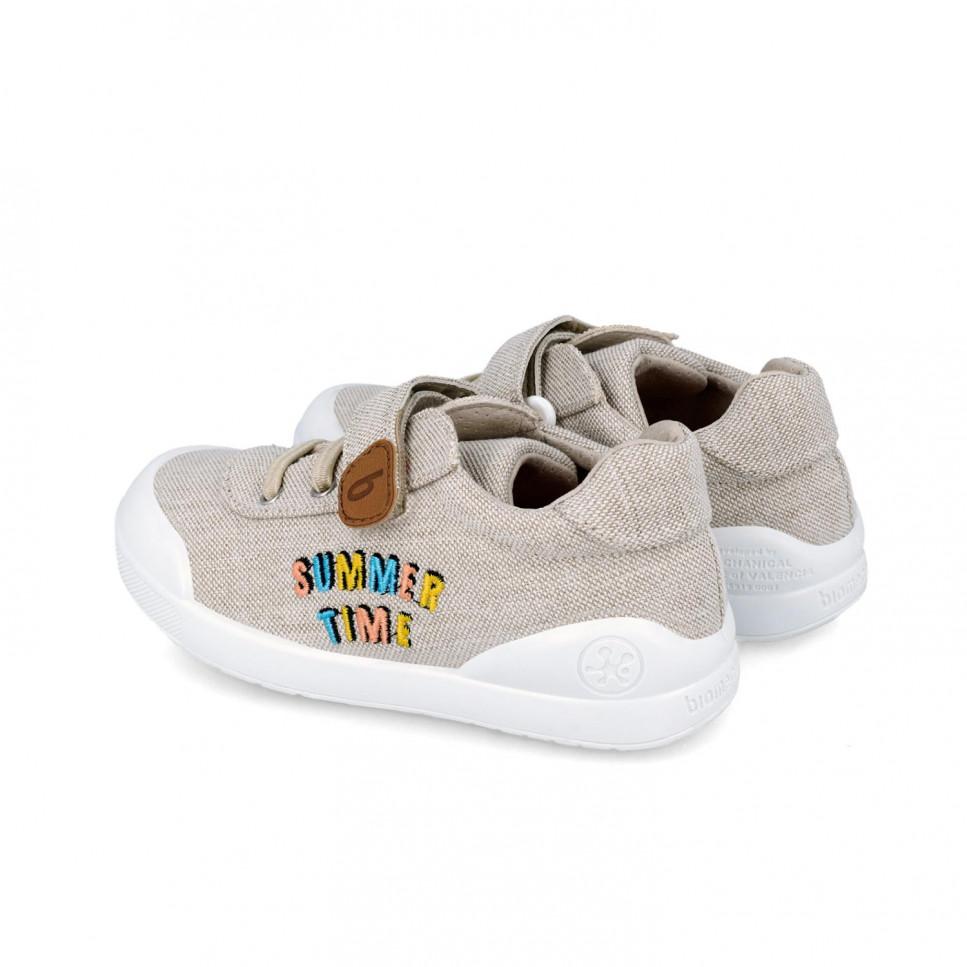 Garvalin Zapatillas de lona beige para niños 242295-B Descuento