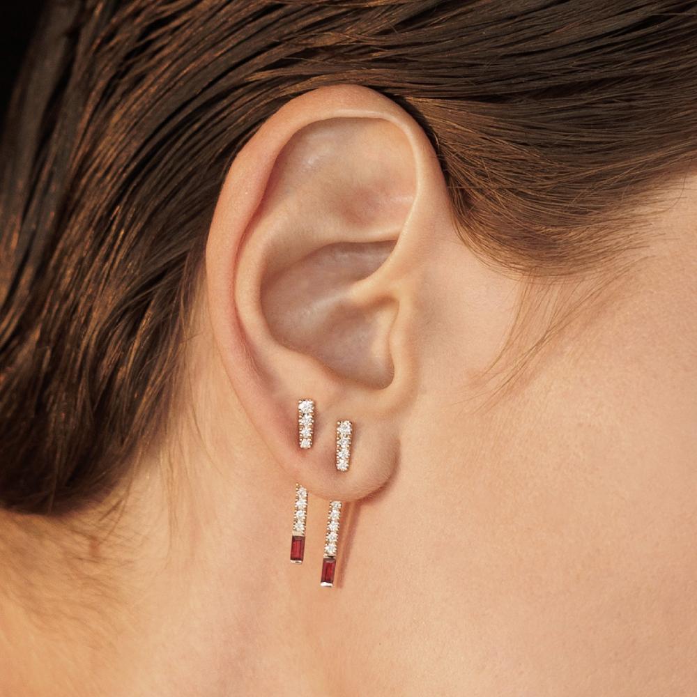Gold&roses Pendientes Needle I am Red Precio ultrabajo