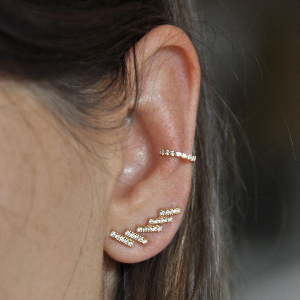 Gold&roses Ear Cuff Lobe Spin Outlet