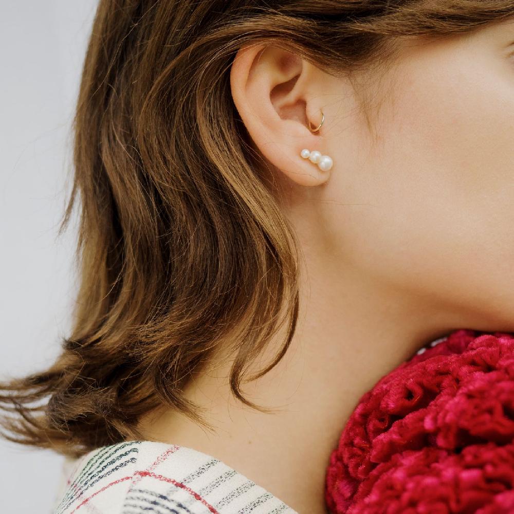 Gold&roses PENDIENTE TRIPLE DROP STUD Limitado a 3 días
