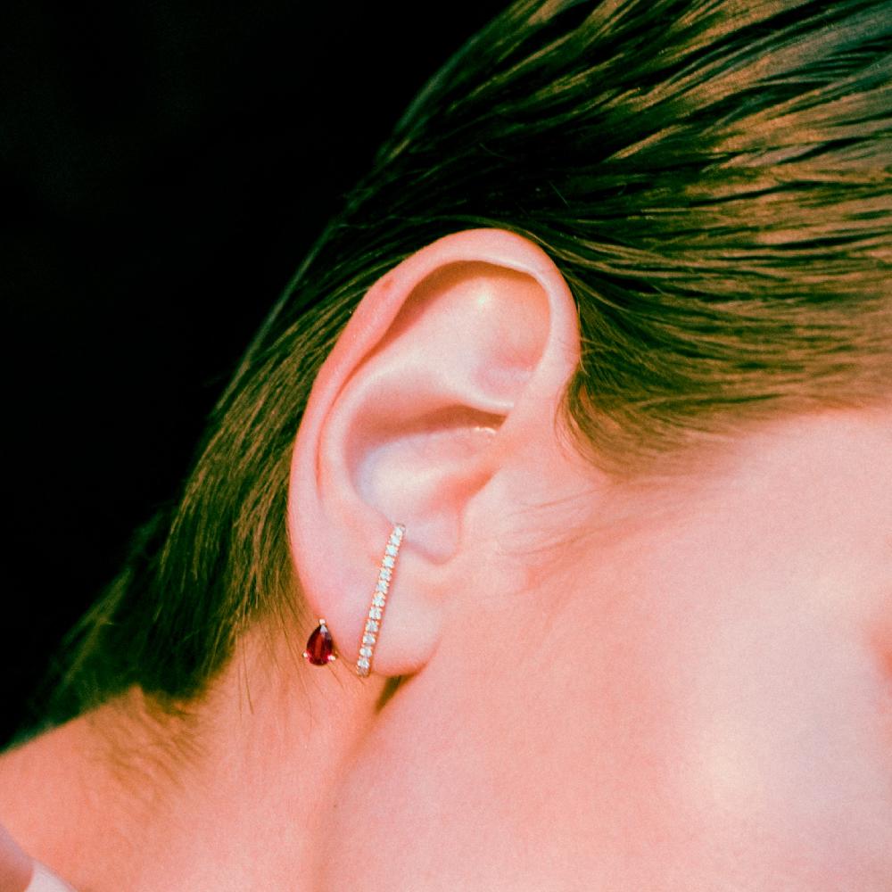 Gold&roses Pendientes Satélite D I am Red Ofertas especiales