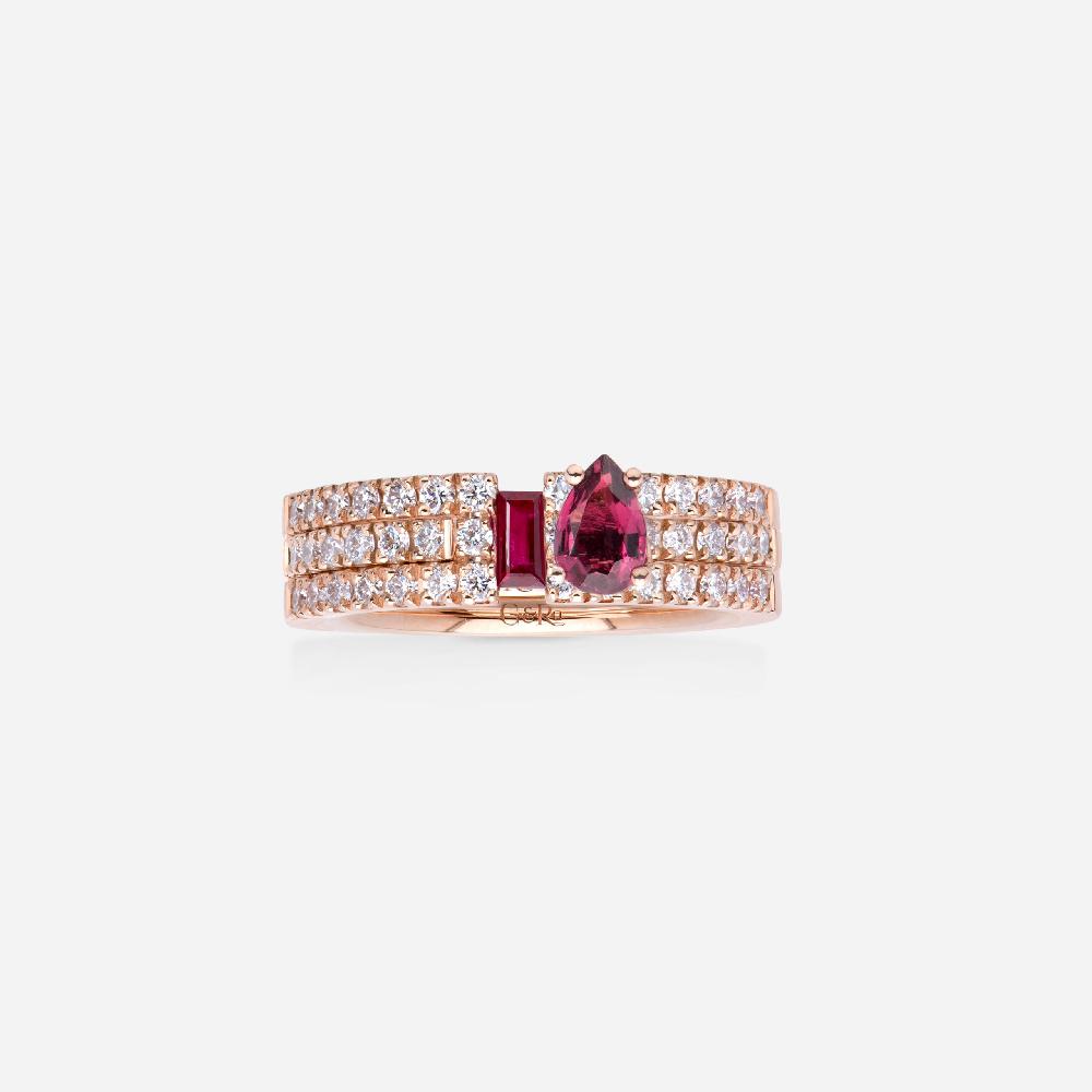 Gold&roses Anillo Ouverture I am Red Grandes ahorros