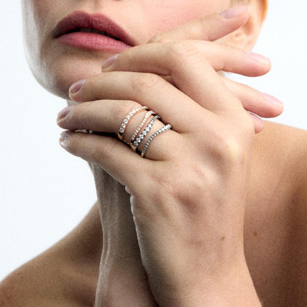 Gold&roses Anillo Sasa 2 Rails Precios de Black Friday
