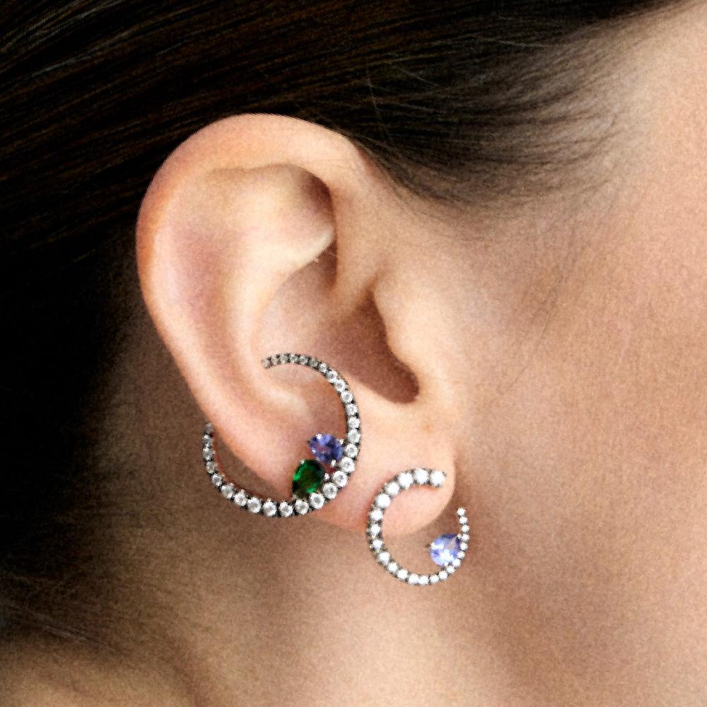 Gold&roses Pendientes Sasa M Tanzanitas Oferta exclusiva