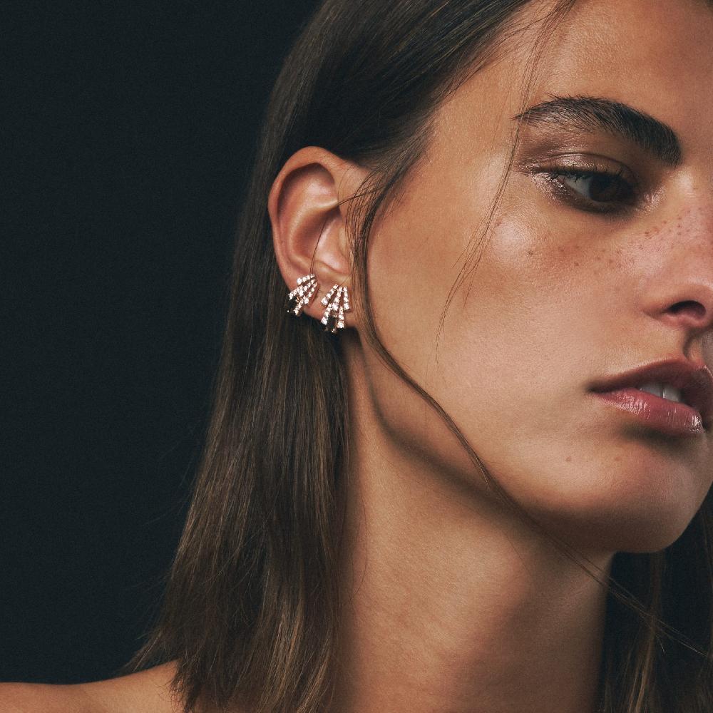 Gold&roses Pendientes Smoky Club M Cuarzo Rebajas baratas