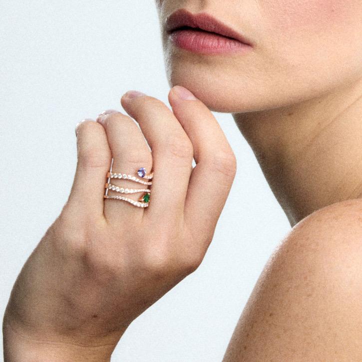 Gold&roses Anillo Sasa 4 Rails Tienda