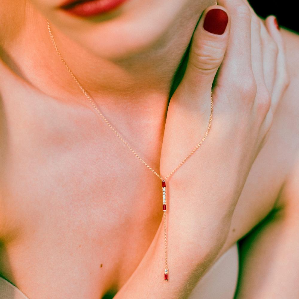 Gold&roses Collar Chain I am Red Oferta especial