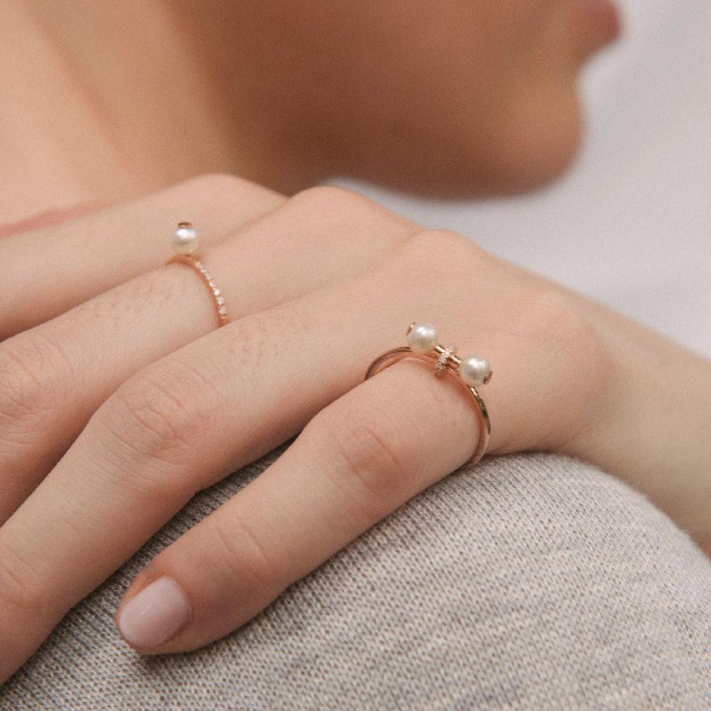 Gold&roses ANILLO PEARLS AV. BAND Tienda de fábrica