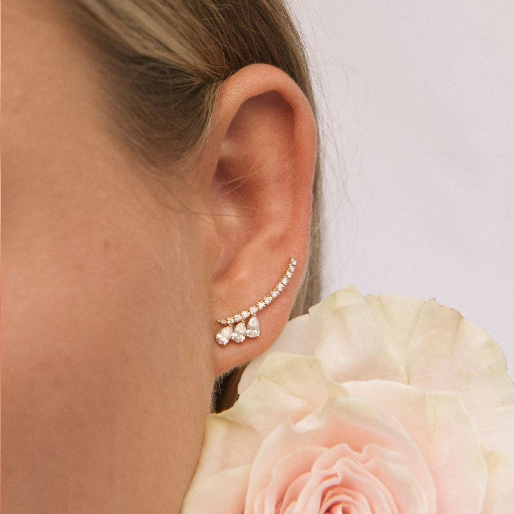 Gold&roses PENDIENTES CRAWLER TRÍO DE SAUDADE Precios de Black Friday