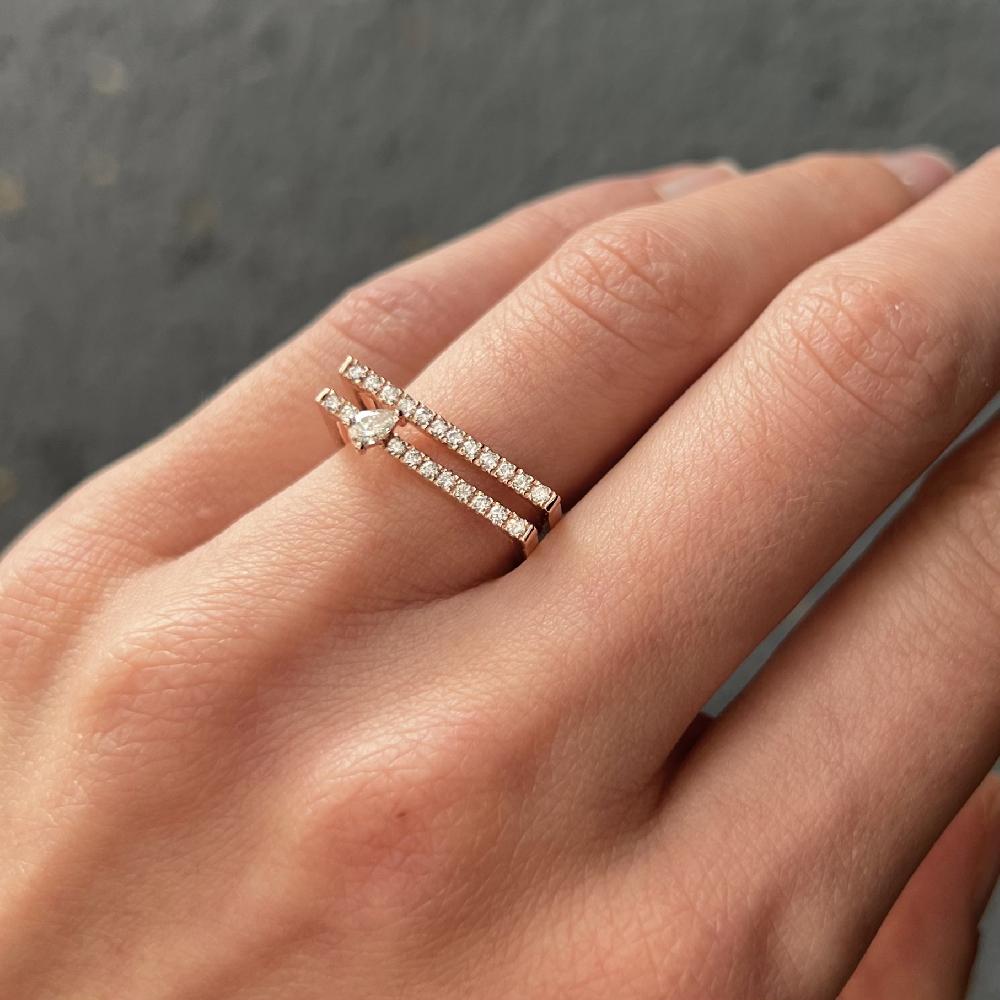 Gold&roses Anillo HÉRITÉ Doble Gran oferta