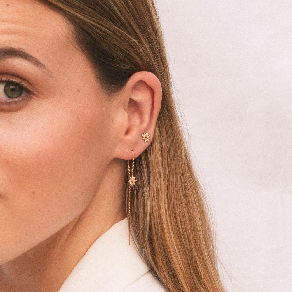 Gold&roses PENDIENTES ROSE DES VENTS STUD Devoluciones gratuitas