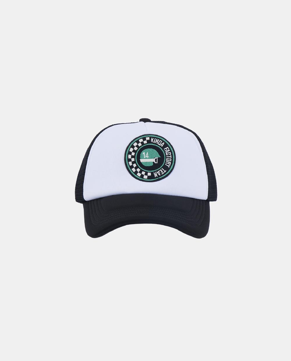 kimoa Gorra Racing Patch White Libre de impuestos