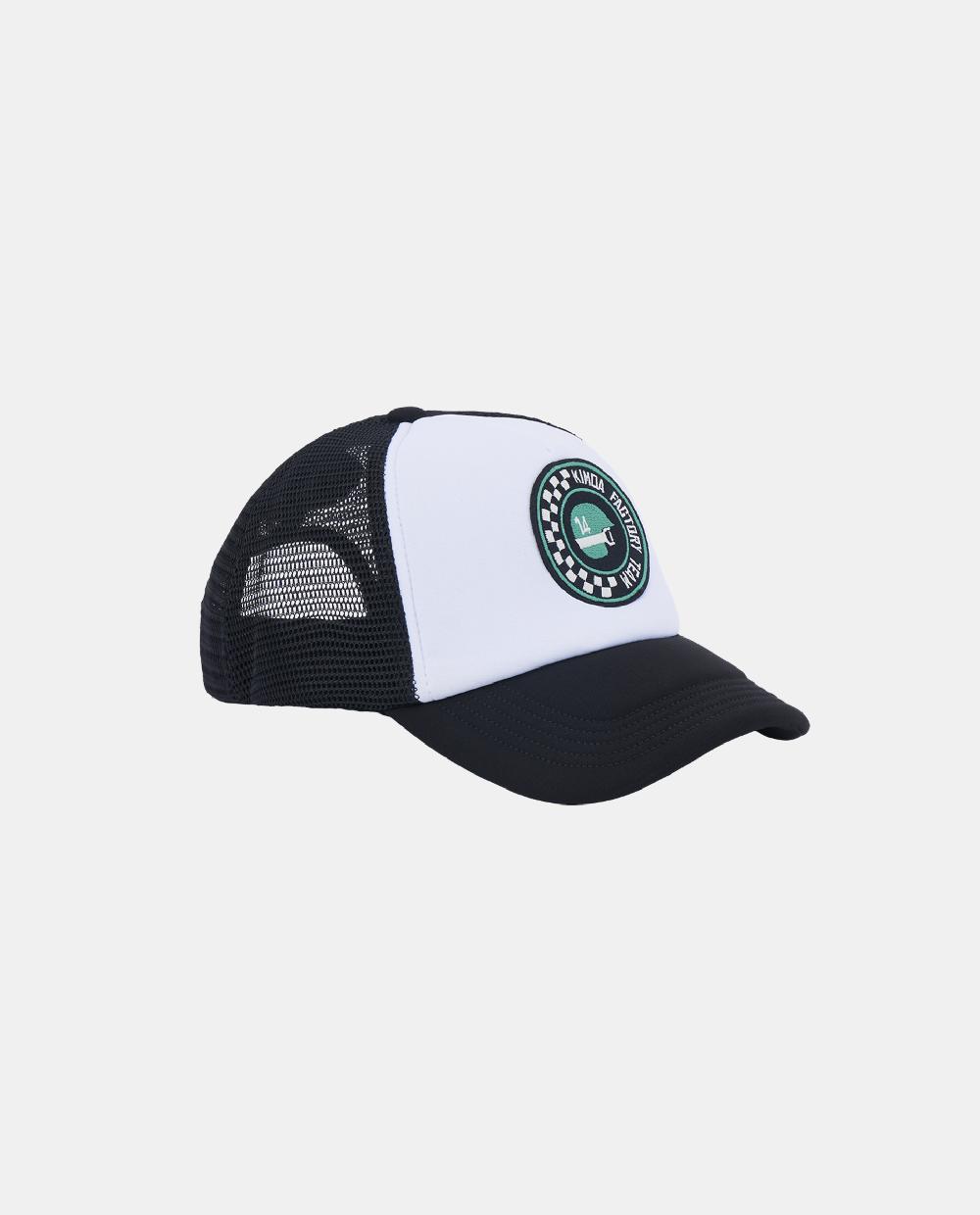 kimoa Gorra Racing Patch White Libre de impuestos