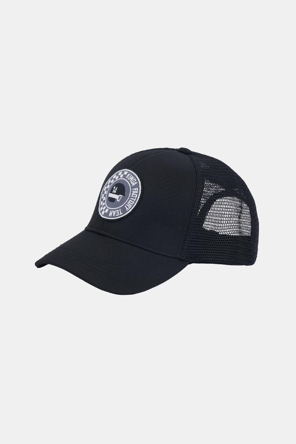 kimoa Gorra Racing Patch Black Grandes ahorros