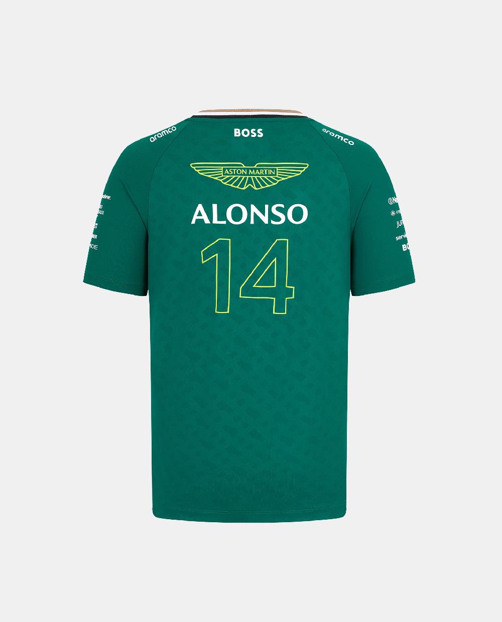 kimoa Camiseta Verde 2024 Piloto Fernando Alonso Oferta especial