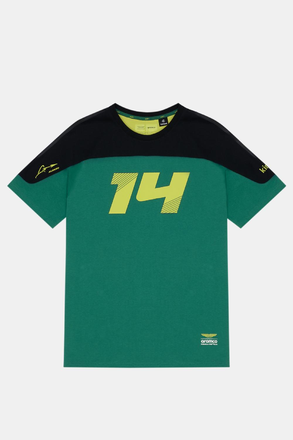 kimoa Aston Martin F1 Team x Kimoa 14 Color Block Tee green Precio de fábrica