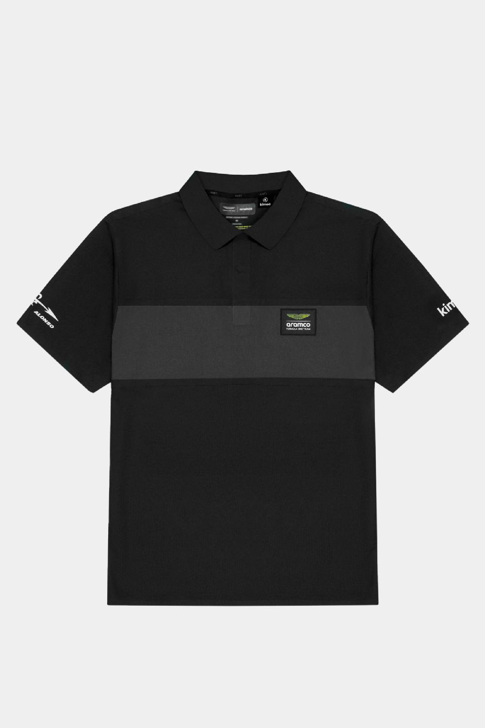 kimoa Aston Martin F1 Team x Kimoa Minimal Polo Shirt black Promoción trimestral