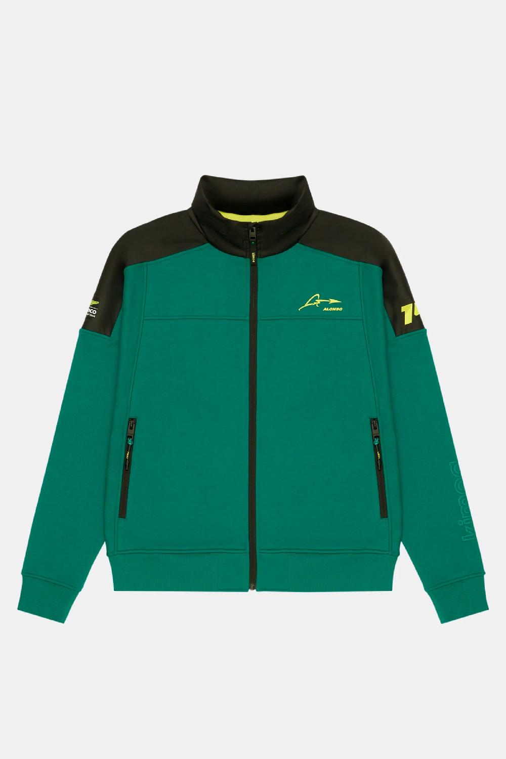 kimoa Aston Martin F1 Team x Kimoa Bicolor Sweat Jacket green Precio ultrabajo