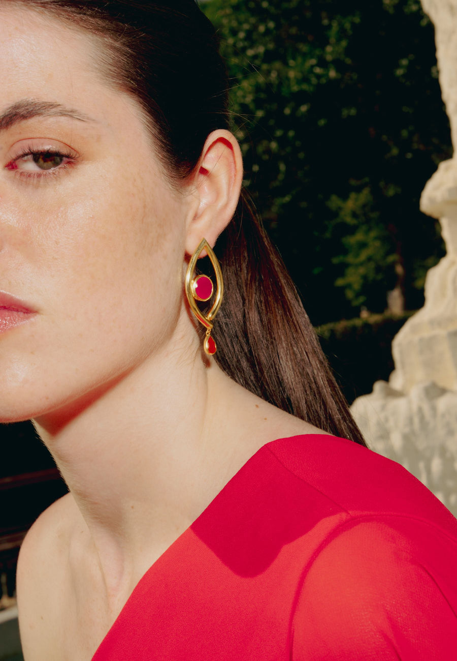 lavani Pendientes Intuition Naranja Precios de Black Friday